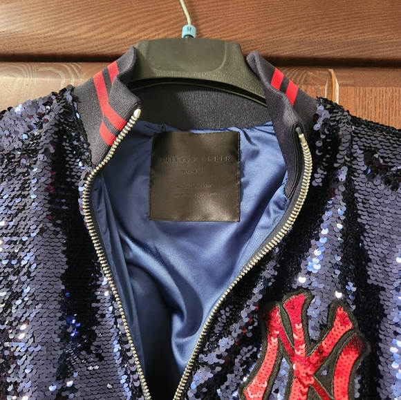Philipp Plein sequined NY Yankees jacket size M - Picture 3 of 4